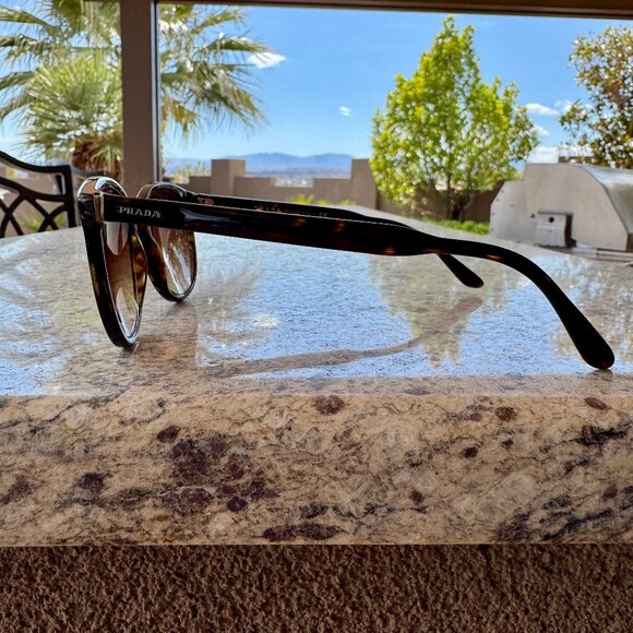Prada PR 06TS Sunglasses Brown Tortoise Prescription Lenses for Men Women Unisex - Picture 4 of 8